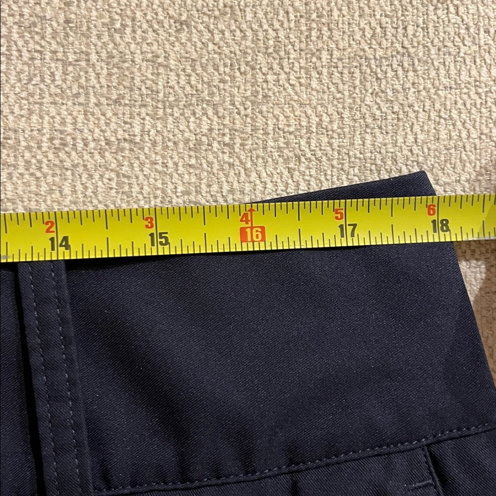adidas Women’s Dark Blue Flat Front Bermuda Climalite Golf Shorts - Picture 5 of 5